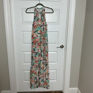Nine West Multicolor Floral Maxi Dress Medium